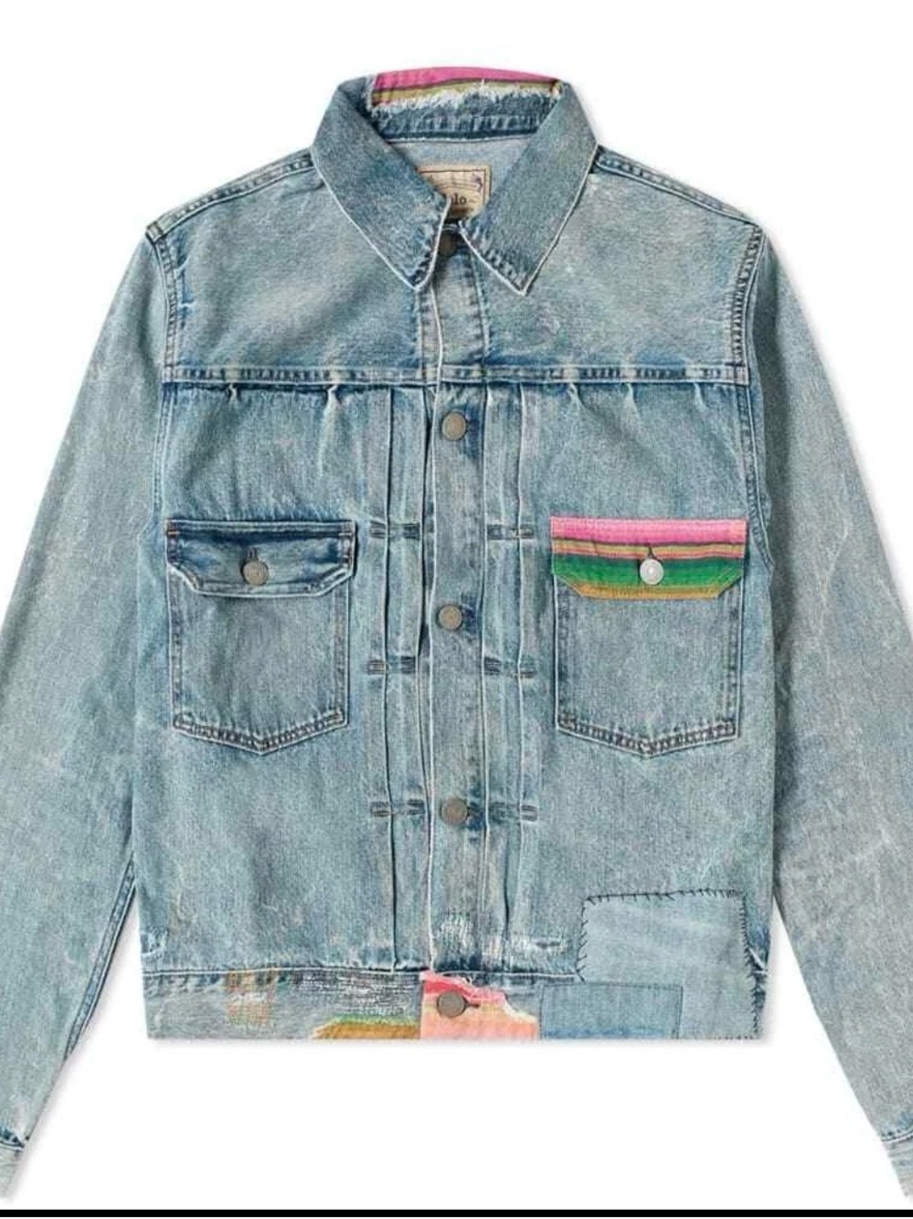 Polo by Ralph Lauren Renton Distressed Denim Jacket XXL
